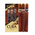 SET CUBA TRIO 1 MEN (3 PC ) 1.17 OZ EDT SP (CUBA GOLD,CUBA ROYAL,CUBA VIP)